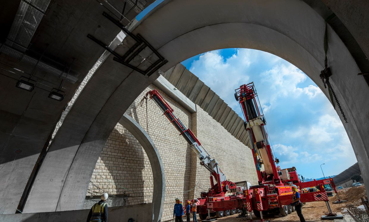 לחיצה להגדלת תמונה מנהרת גוש עציון (חברת אורון)